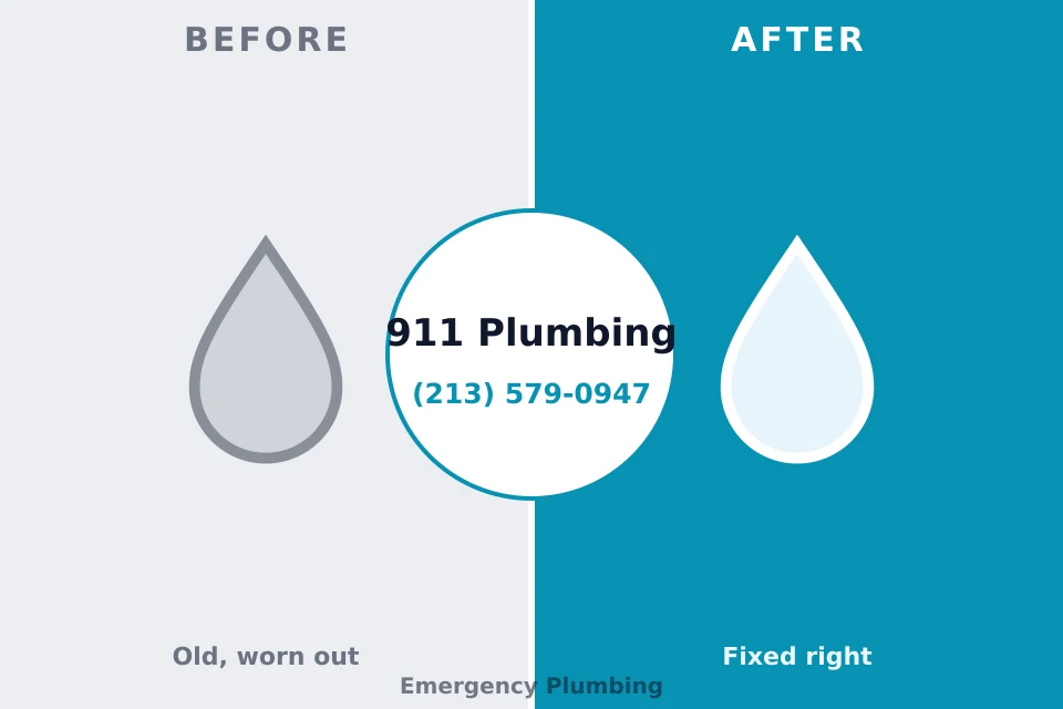 Before and after: plumbing company Georgetown, KY